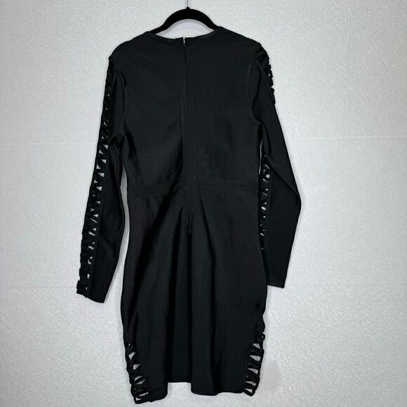 Venus Laci Bandage Cutout Long Sleeve Bodycon Dress L - Picture 6 of 6